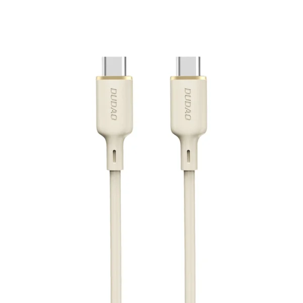 Dudao L7SCC USB-C - USB-C cable 100W 1m - beige