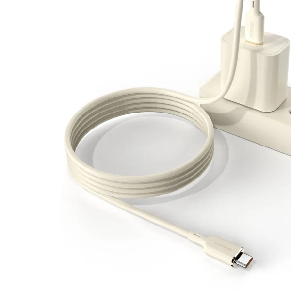 Dudao L7SCC USB-C - USB-C cable 100W 1m - beige