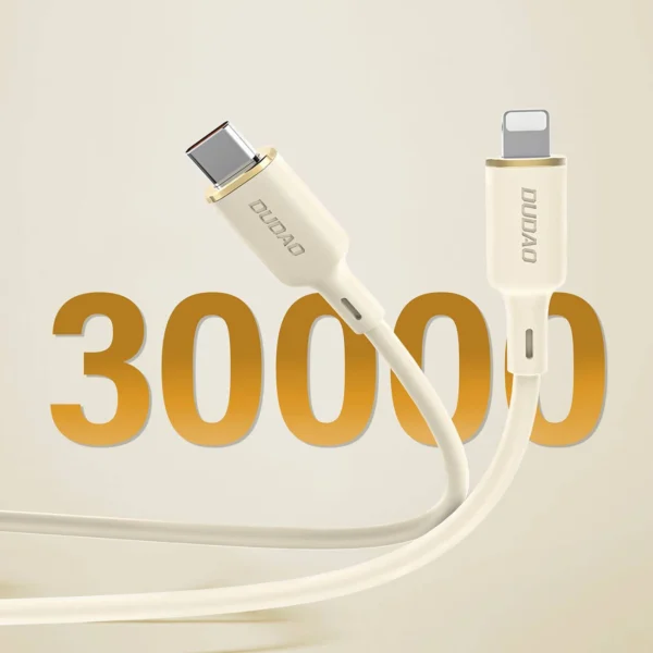 Dudao L7SCL USB-C - Lightning cable 30W 1m - beige