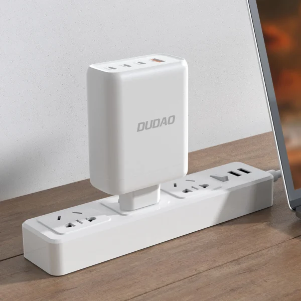 GaN Dudao A140EU USB-A / 3xUSB-C PD 140W charger - white