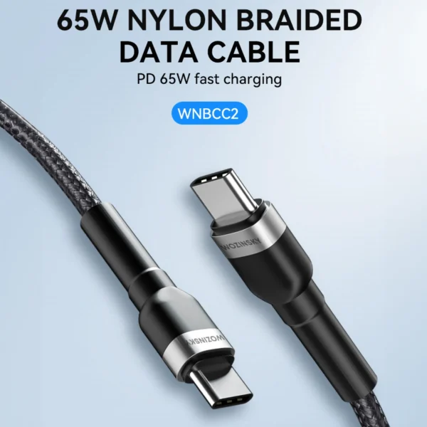 WNBCC2 USB-C / USB-C PD 65W cable 2 m - black