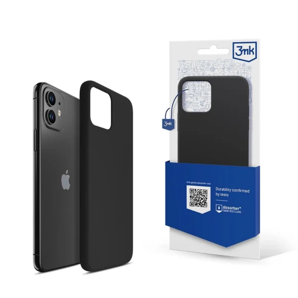 3mk Silicone Case for iPhone 11 – black