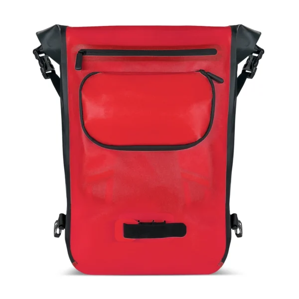 Waterproof backpack for bicycle trunk bike bag 2in1 23l red (WBB31RE)