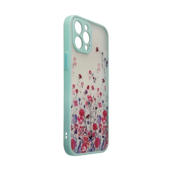 Design Case for iPhone 12 flower case light blue