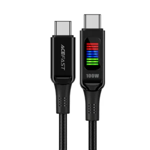 Acefast C7-03 USB-C USB-C 100W 1.2m cable with display – black