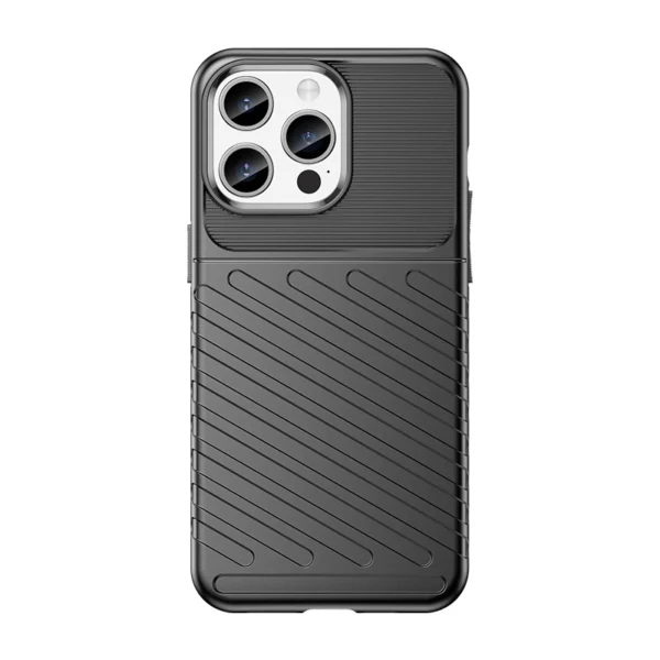 Armored iPhone 15 Pro Max Thunder Case – black