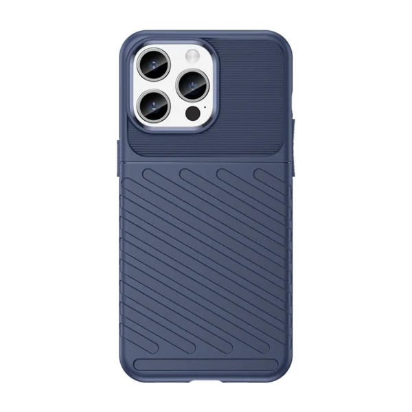 Armored iPhone 15 Pro Max Thunder Case – blue