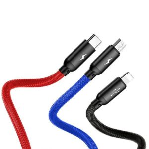 BASEUS cable USB A to Lightning 2A Nimble CALMBJ-B91 0,23 m black red