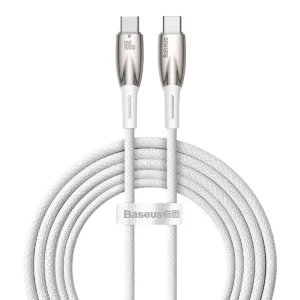 Baseus CADH000802 USB-C – USB-C PD cable 100W 5A 480Mb/s 2m – white