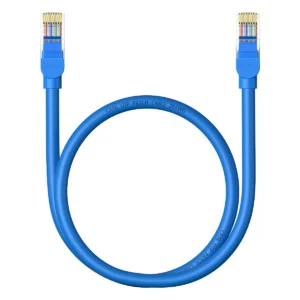 Baseus High Speed ​​Cat 6 RJ-45 Ethernet cable 1000Mb/s 0.5m round – blue