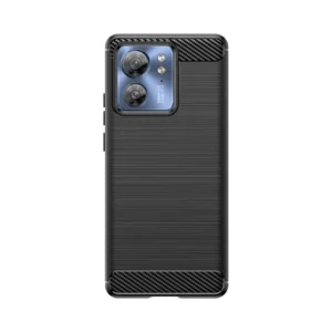 Carbon Case silicone case for Motorola Edge 40 – black