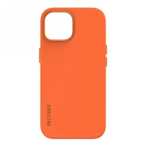 Decoded Leather Case with MagSafe for iPhone 15 – orange