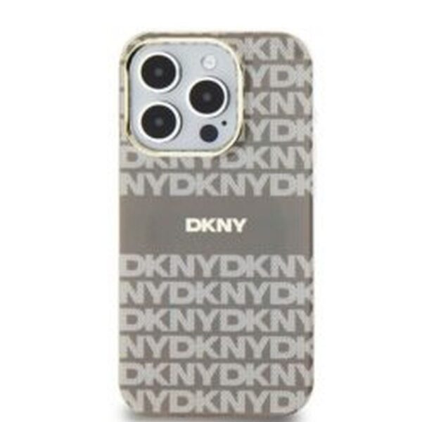 DKNY case for IPHONE 15 compatible with MagSafe DKHMP15SHRHSEE  beige