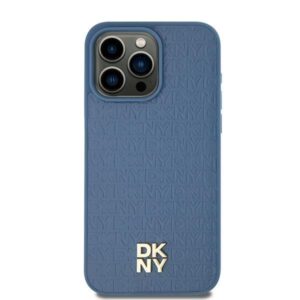 DKNY case for IPHONE 15 compatible with MagSafe DKHMP15SPSHRPSB  blue