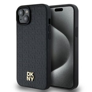 DKNY case for IPHONE 15 compatible with MagSafe DKHMP15SPSHRPSK  black