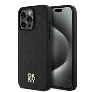 DKNY case for IPHONE 15 Pro Max compatible with MagSafe DKHMP15XPSHRPSK  black