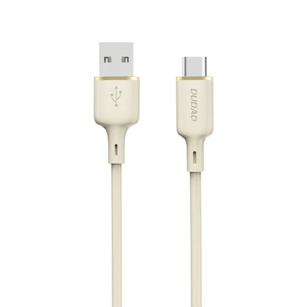 Dudao L7SC USB-A – USB-C cable 5A 1m – beige