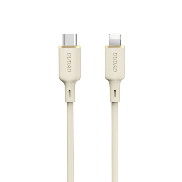 Dudao L7SCL USB-C – Lightning 30W 2m cable – beige