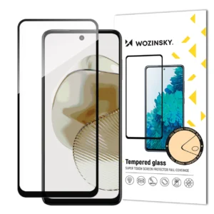 Durable Full Glue Tempered Glass for Motorola G73 Full Screen with Frame – Black