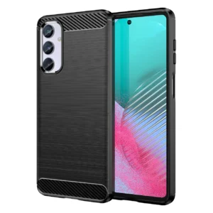 Flexible carbon pattern case for Samsung Galaxy M54 Carbon Case – black