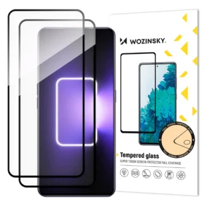 Full Glue Tempered Glass 2x Tempered Glass for Realme GT Neo 5 / Realme GT3 9H Full Screen Black Frame Screen Protector