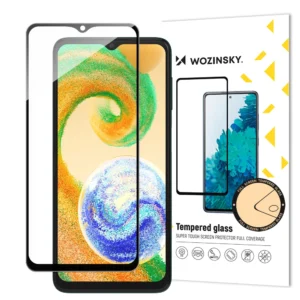 Full Glue Tempered Glass Tempered Glass For Samsung Galaxy A04s 9H Full Screen Protector With Black Frame