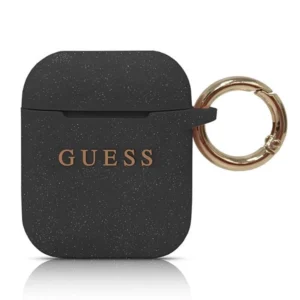 Guess AirPods cover black/black Silicone Glitter