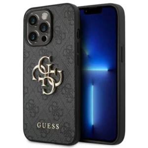 Guess iPhone 14 Pro 6,1″ szary/grey hardcase 4G Big Metal Logo