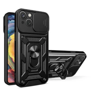 Hybrid Armor Camshield case for nova Y90 armored case with camera cover black