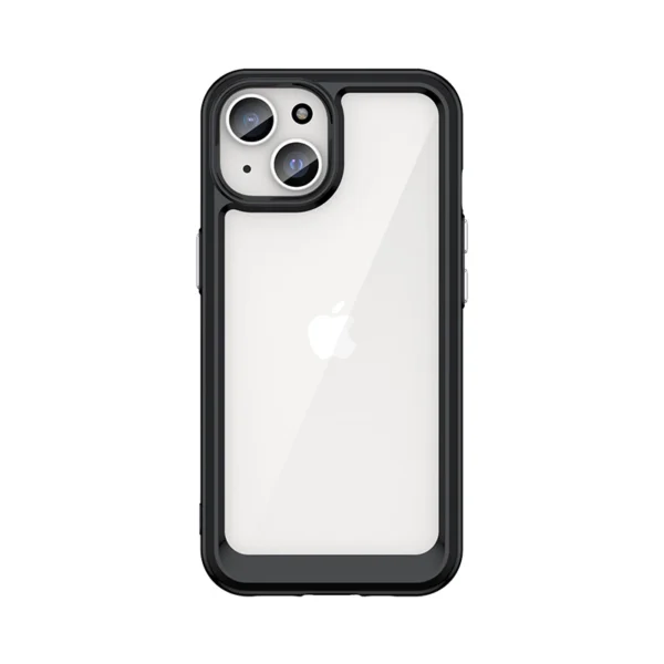 IPhone 15 Outer Space Reinforced Case with Flexible Frame – Black