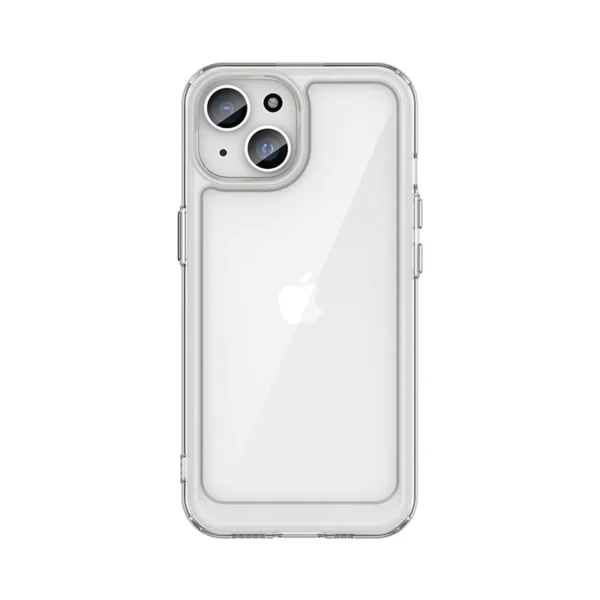 IPhone 15 Outer Space reinforced case with flexible frame – transparent