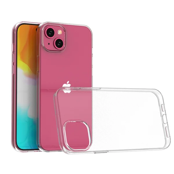 IPhone 15 Plus case from the Ultra Clear series in transparent color