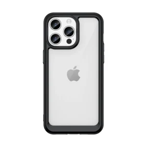 IPhone 15 Pro Outer Space reinforced case with a flexible frame – black