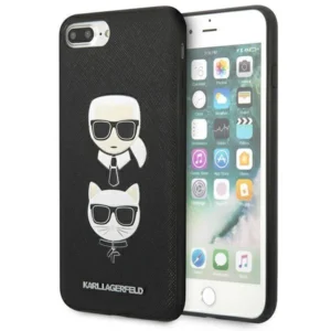 Karl Lagerfeld Saffiano Karl&Choupette Head case for iPhone 7 Plus / iPhone 8 Plus – black