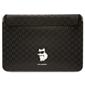 Karl Lagerfeld Saffiano Monogram Choupette case for a 14" laptop – black