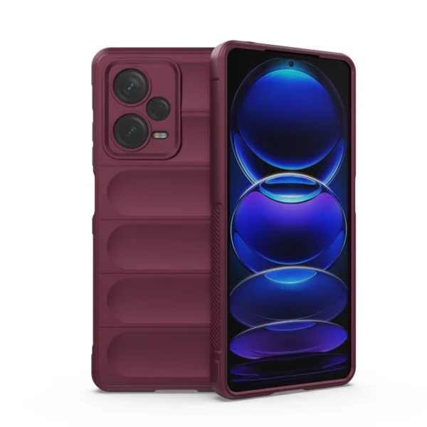 Magic Shield Case for Xiaomi Redmi Note 12 Pro+ flexible armored cover burgundy