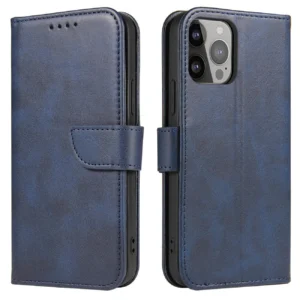 Magnet Case Cover for Xiaomi Redmi Note 12 Cover with Flip Wallet Stand Blue