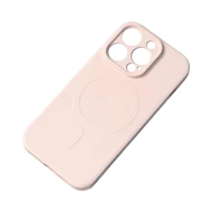 MagSafe Compatible Silicone Case for iPhone 15 Pro Max Silicone Case – Pink