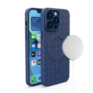 MagSafe Woven Case for iPhone 13 Pro Max – navy blue