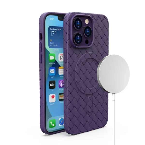 MagSafe Woven Case for iPhone 13 Pro Max – purple