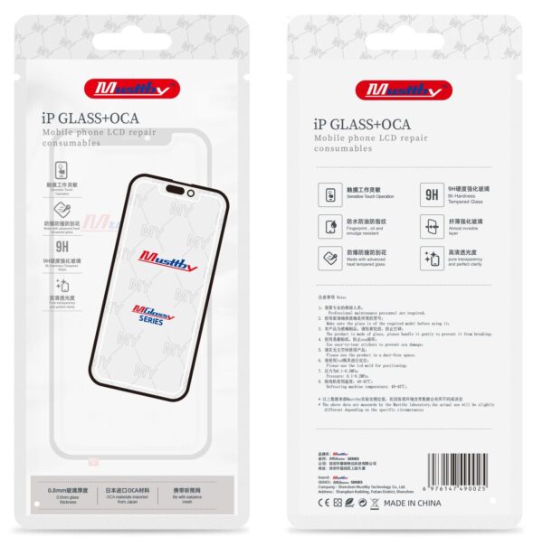 MUSTTBY front glass + OCA REDMI 10c