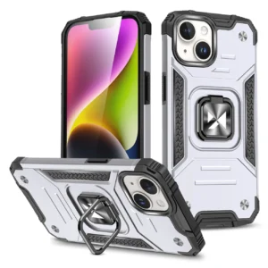 Ring Armor iPhone 15 Plus iPhone 15 Plus Ring Armor Case – Silver