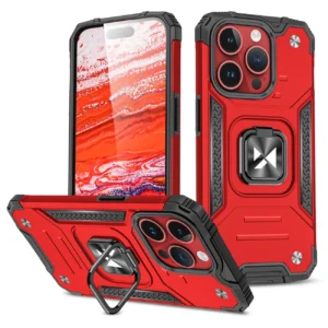 Ring Armor iPhone 15 Pro iPhone 15 Pro Ring Armor Case – Red