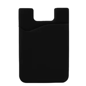 Self-adhesive card case for the back of the phone – black