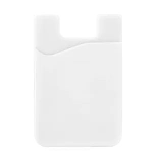 Self-adhesive card case for the back of the phone – white