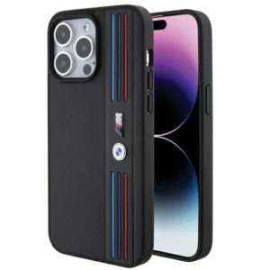 Tricolor M Collection case for iPhone 15 Pro Max – black