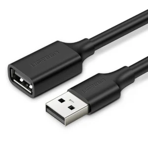 Ugreen extension cable USB (male) – USB (female) 2.0 480Mbps 1.5m black (US103)