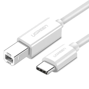 Ugreen printer cable USB-C – USB-B 480Mb/s 1m white (US241)