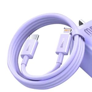 USB-C fast charging / data transfer cable – Lightning PD 20W 1m Baseus Superior Series – purple