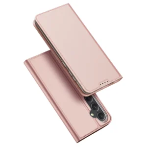 Wallet case with stand for Samsung Galaxy S23 FE Dux Ducis Skin Pro – pink